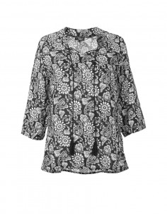 Blusa viscosa mangas 3/4 estampado florecilla 2