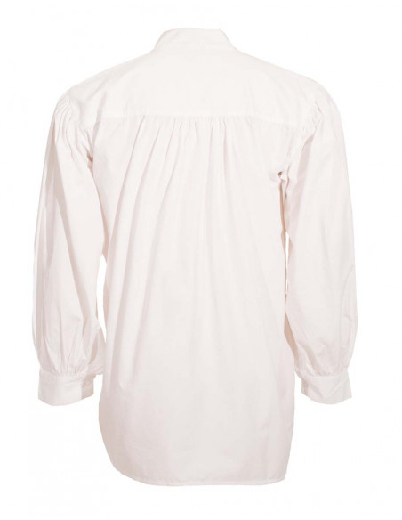 Camisa h algodon popeline Blanco con lazos