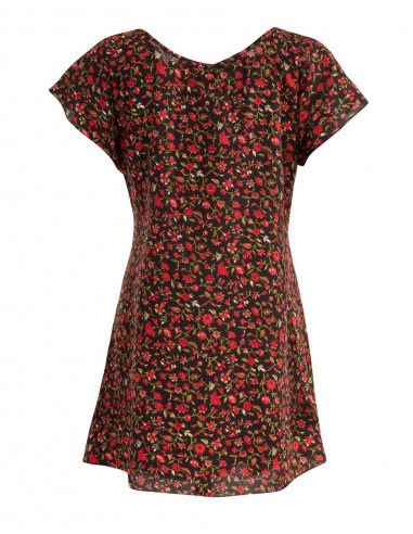 Blusa poliester mangas cortas sari