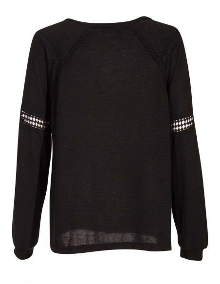 Blusa malla 60% viscosa 35% poliéster 5% elastano