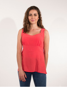 Blusa 88% viscosa 12% lino sin mangas 2