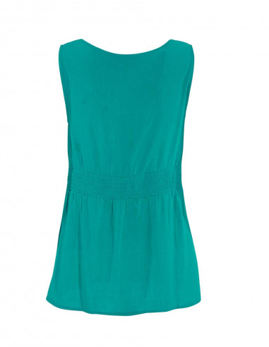 Blusa 88% viscosa 12% lino sin mangas