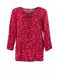 Blusa viscosa mangas 3/4 estampado canarios 2