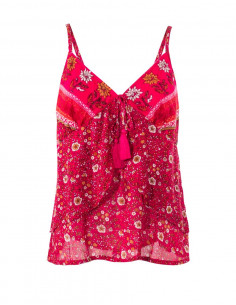 Blusa crepe de viscosa tirantes estampado indiana 2