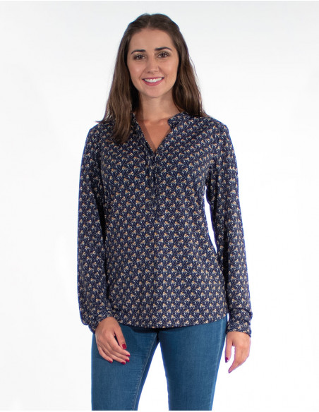 Blusa malla 96% poliester 4% elastano estampado arya