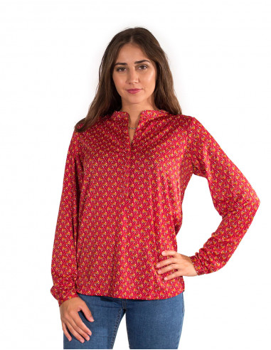 Blusa malla 96% poliester 4% elastano estampado arya
