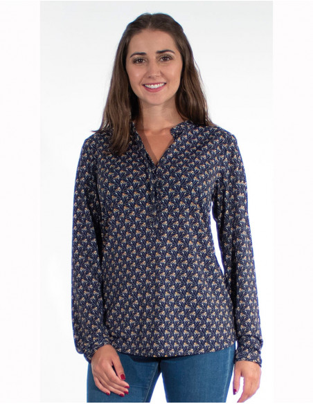 Blusa malla 96% poliester 4% elastano estampado arya