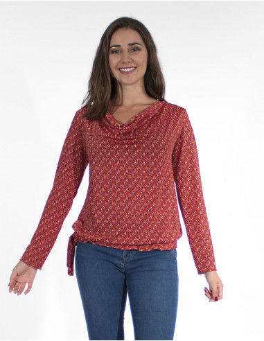 Blusa malla 96% poliester 4% elastano estampado arya