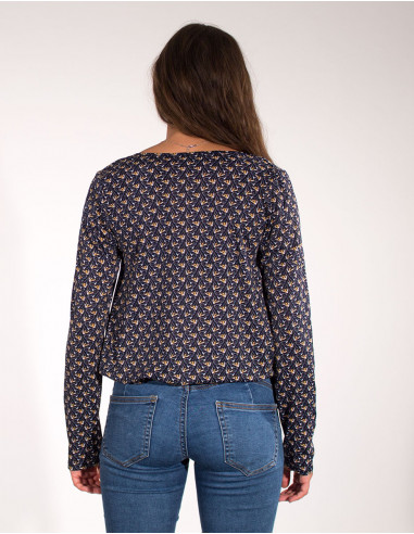 Blusa malla 96% poliester 4% elastano estampado arya