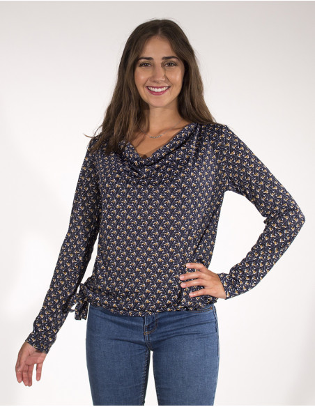 Blusa malla 96% poliester 4% elastano estampado arya
