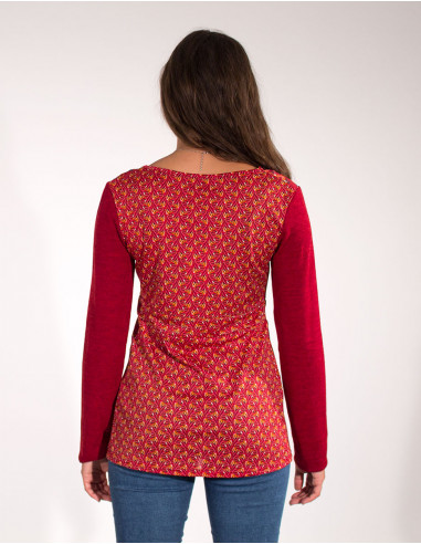 Blusa malla 96% poliester 4% elastano estampado arya
