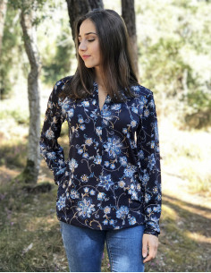 Blusa malla 96% poliester 4% elastano estampado arya
