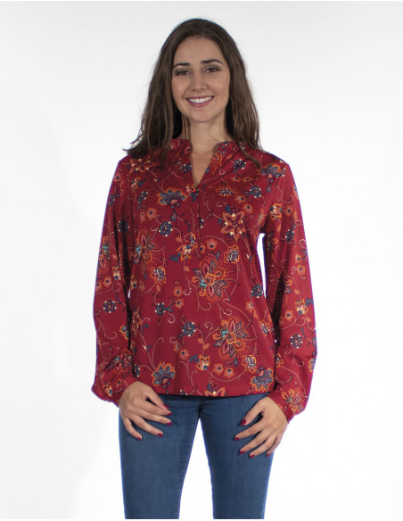 Blusa malla 96% poliester 4% elastano estampado arya