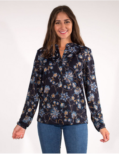 Blusa malla 96% poliester 4% elastano estampado arya