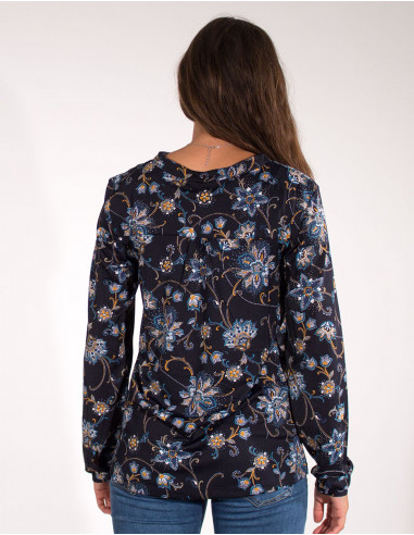 Blusa malla 96% poliester 4% elastano estampado arya