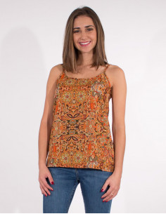 Blusa poliester tirantes sari