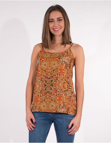 Blusa poliester tirantes sari