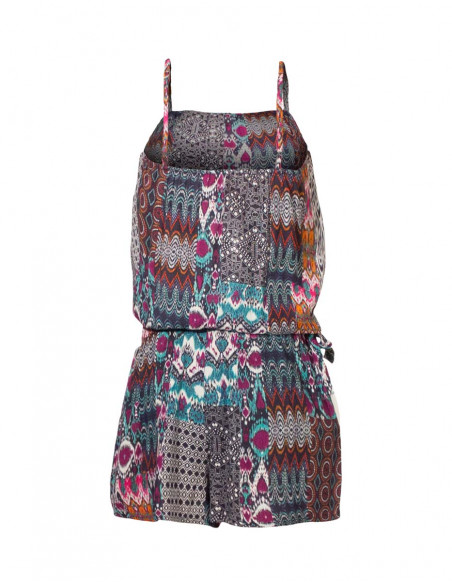 Mono corto viscosa estampado patch ikat