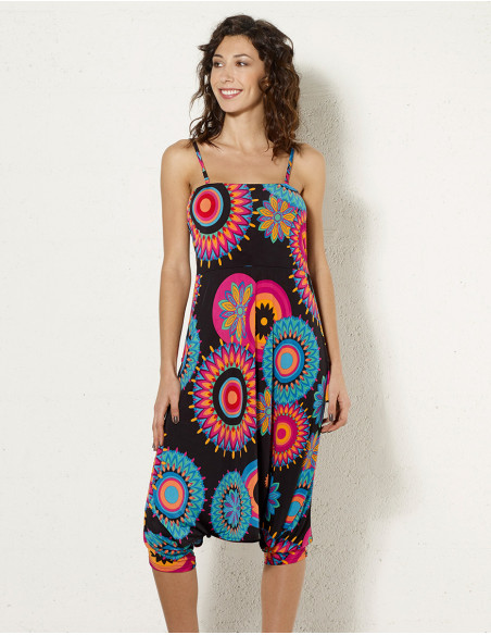 Mono 9 en 1 malla 96% poliester 4% elastano estampado mandala