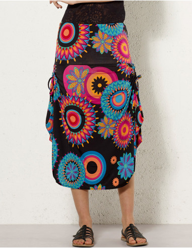 Mono 9 en 1 malla 96% poliester 4% elastano estampado mandala