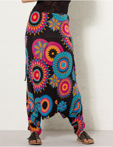 Mono 9 en 1 malla 96% poliester 4% elastano estampado mandala