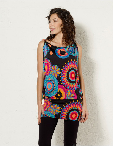 Mono 9 en 1 malla 96% poliester 4% elastano estampado mandala