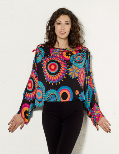 Mono 9 en 1 malla 96% poliester 4% elastano estampado mandala