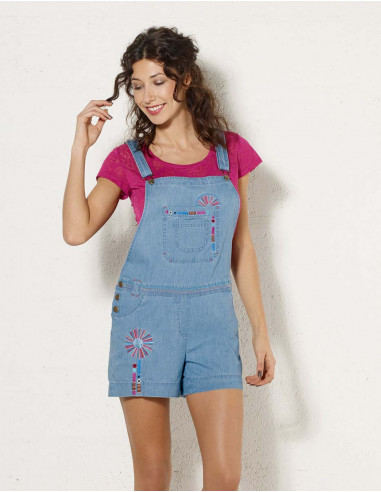 Mono corto algodon jean