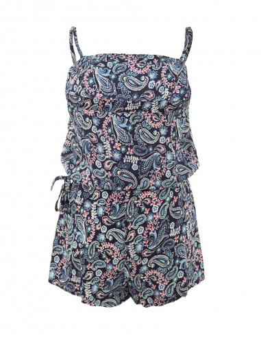 Mono corto de viscosa con tirantes estampado