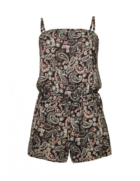 Mono corto de viscosa con tirantes estampado