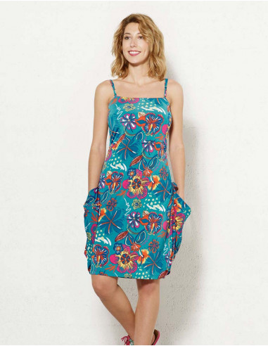 Mono 9 en 1 malla 96% poliester 4% elastano estampado tiare