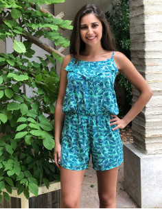 Mono viscosa tirantes estampado canarios