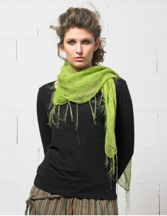 Pack de 10 pañuelos cuadrados lisos con hilo dorado 2