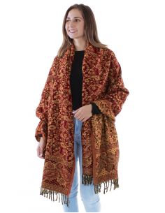 Chal acrilico flecos jacquartcachemir