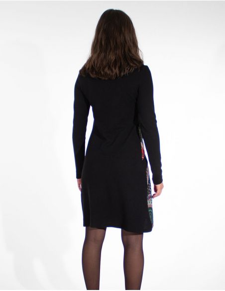 Vestido malla 97% poliester 3% elastano estampado touba 