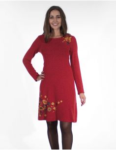 Vestido malla 74% viscosa 21% poliester 5% elastano estampado place 