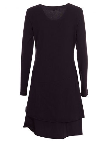 Vestido malla 95% algodon 5% elastano flores