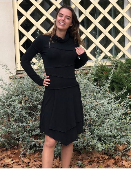 Vestido malla 60% viscosa 35% poliéster 5% elastano 