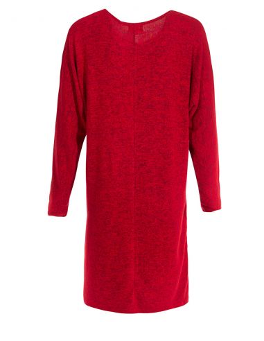 Vestido malla 74% viscosa 21% poliéster 5% elastano patchs estampado laure