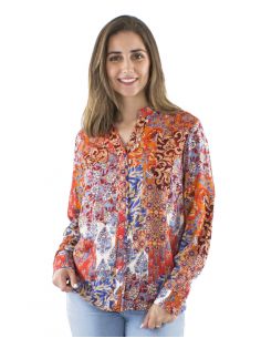 Blusa poliester mangas largas estampado arta 2