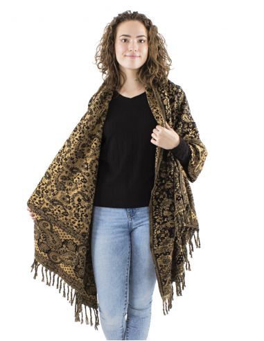 Chal acrilico flecos jacquartcachemir