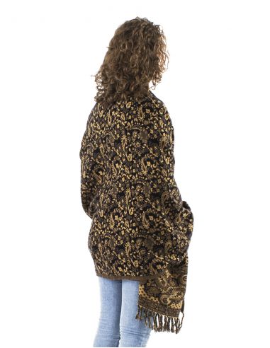 Chal acrilico flecos jacquartcachemir