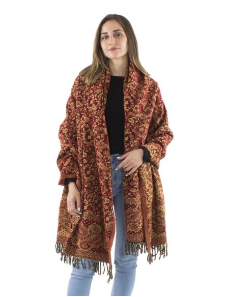 Chal acrilico flecos jacquartcachemir