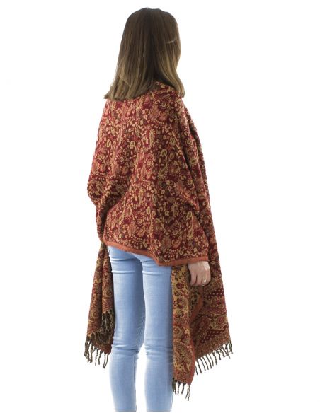 Chal acrilico flecos jacquartcachemir