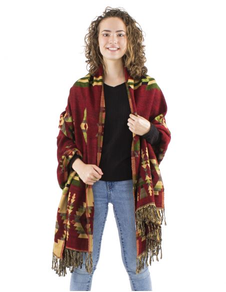 Chalacrilico flecos jacquart geometrico