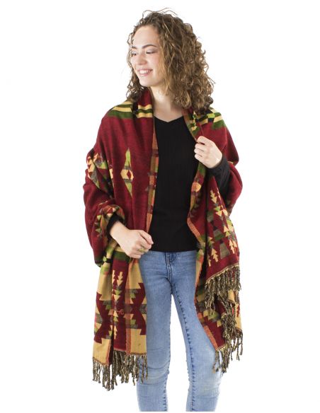 Chalacrilico flecos jacquart geometrico