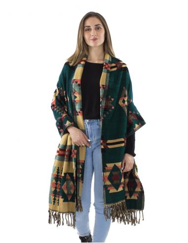 Chalacrilico flecos jacquart geometrico