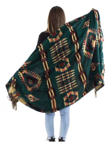 Chalacrilico flecos jacquart geometrico