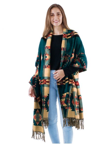 Chalacrilico flecos jacquart geometrico