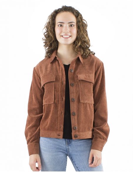 Chaqueta 88% poliester 12% poliamida con botones terciopelo cotele